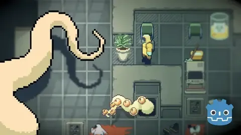 Procedural pixel-art tentacle in 6 minutes